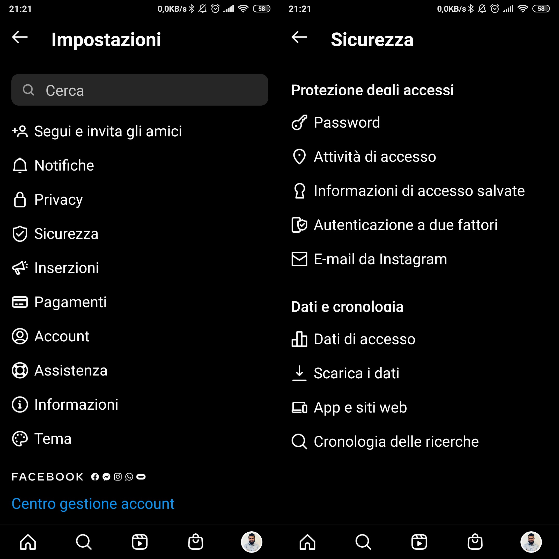 cambiare password cambiare password
