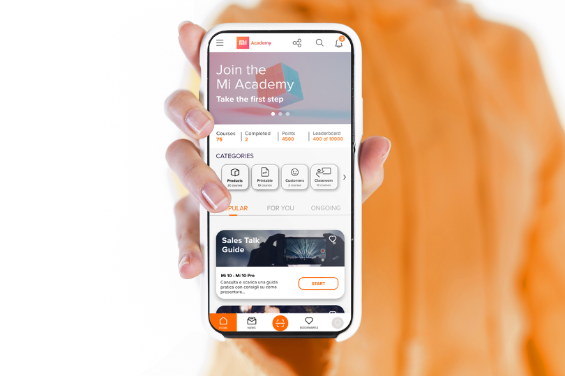 Mi Academy App più ricca con contenuti di training per Android