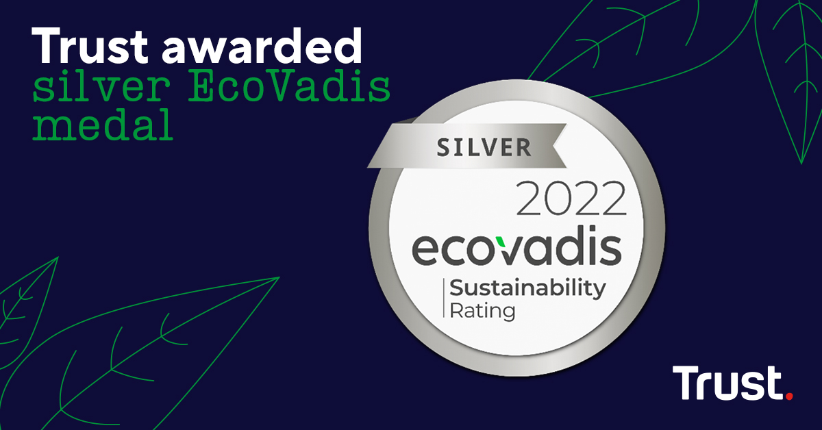 Trust riceve per il 2022 la medaglia d’argento di EcoVadis