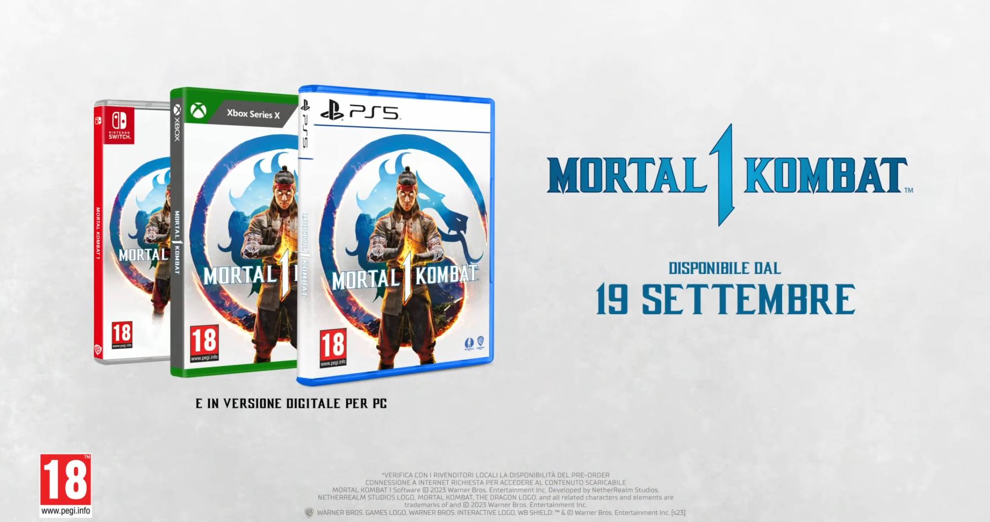 WARNER BROS. GAMES LANCIA MORTAL KOMBAT 1