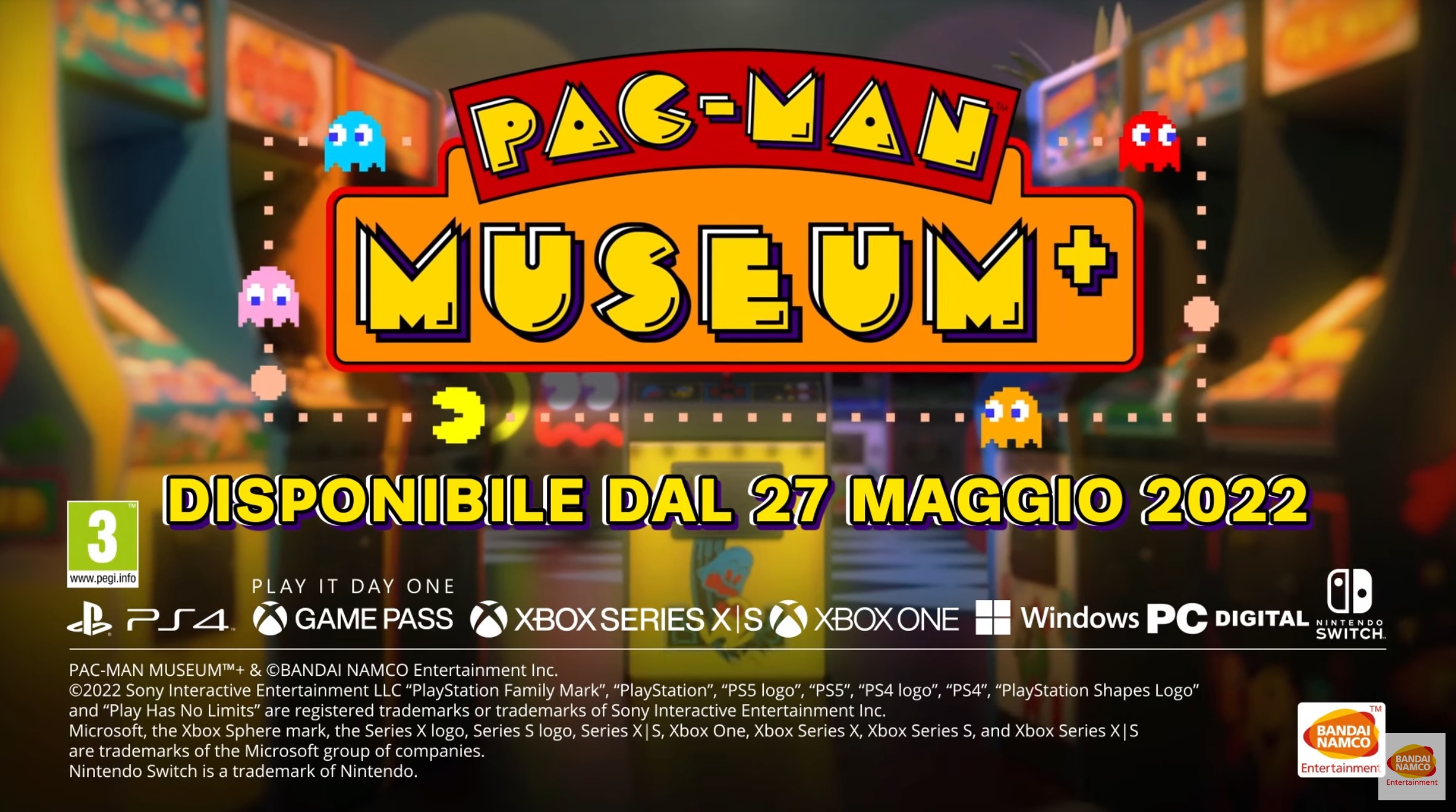 PAC-MAN MUSEUM+ disponibile a maggio