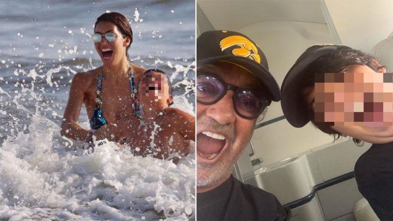 Elisabetta Gregoraci e Flavio Briatore... vacanze insieme col figlio Nathan Falco