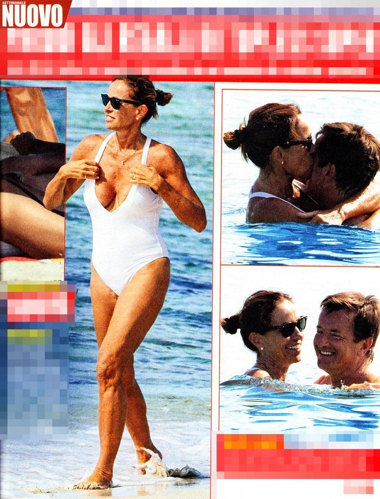 Ammazza! Cristina Parodi con il seno al vento a Formentera