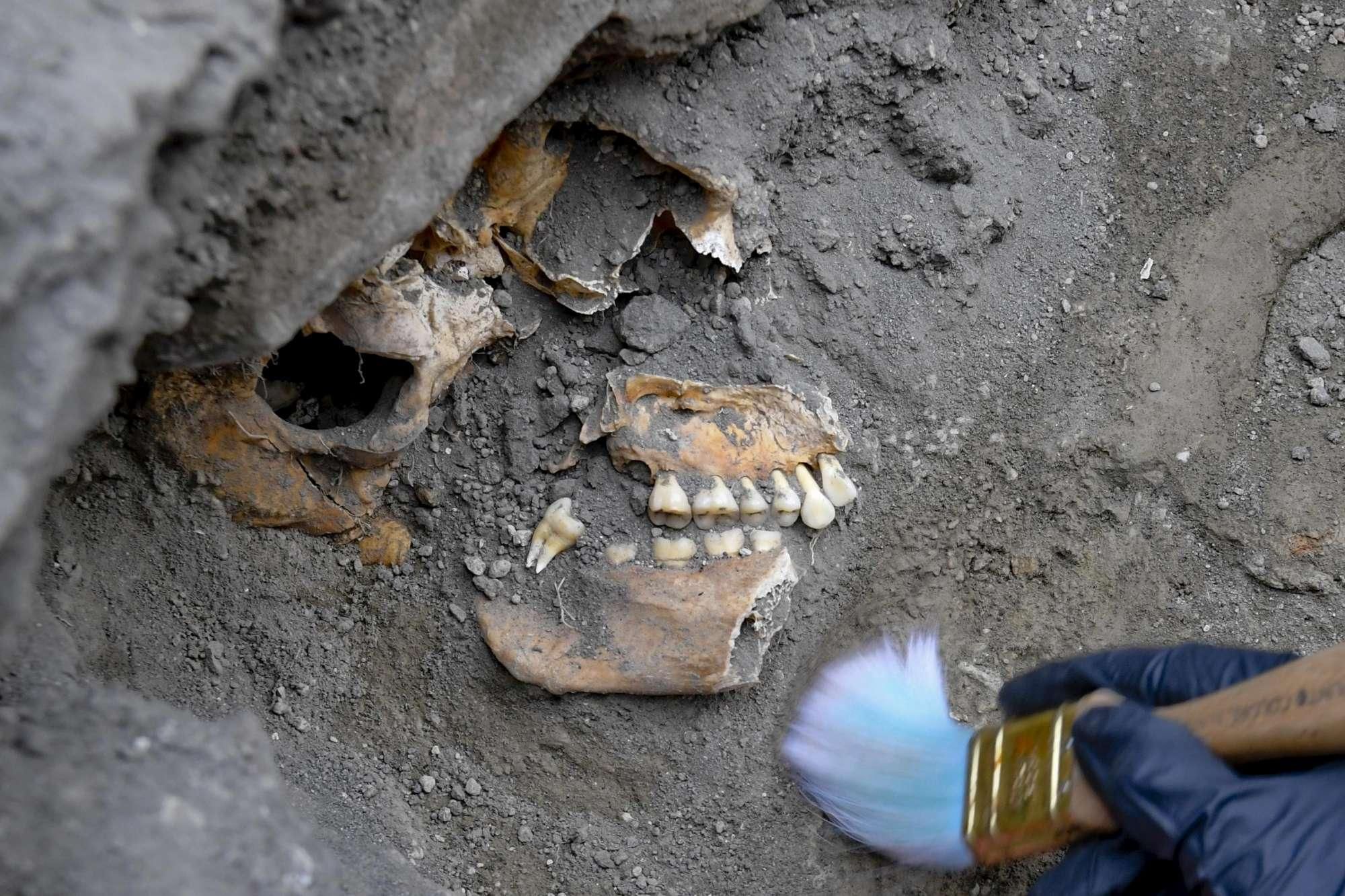 Pompei, nuova scoperta nella casa dove è stata trovata la scritta a carboncino : Trovati 5 scheletri Pompei, nuova scoperta nella casa dove è stata trovata la scritta a carboncino : Trovati 5 scheletri