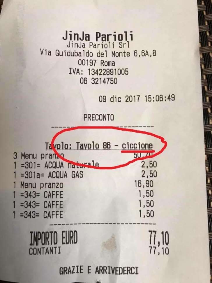 SCONTRINI PRANZO SCARICARE