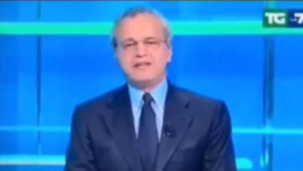 Enrico Mentana zittisce Matteo Salvini al TG La7