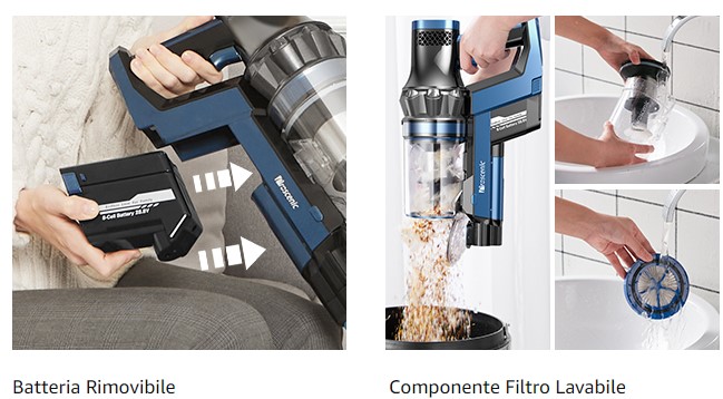 proscenic aspirapolvere Proscenic P10 Pro : aspirapolvere senza fili potente ed efficiente
