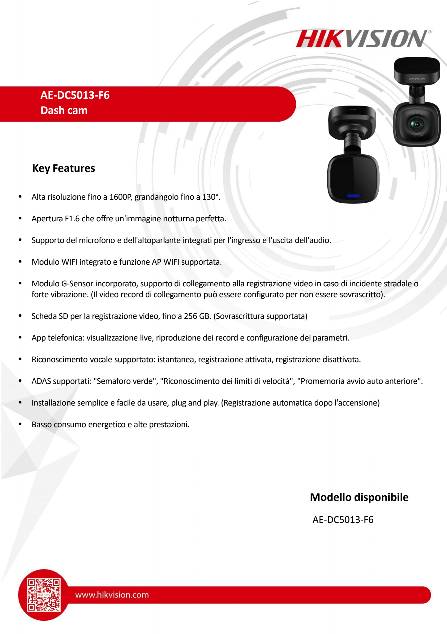 nital distribuisce Nital distribuisce la nuova gamma di dashcam di Hikvision