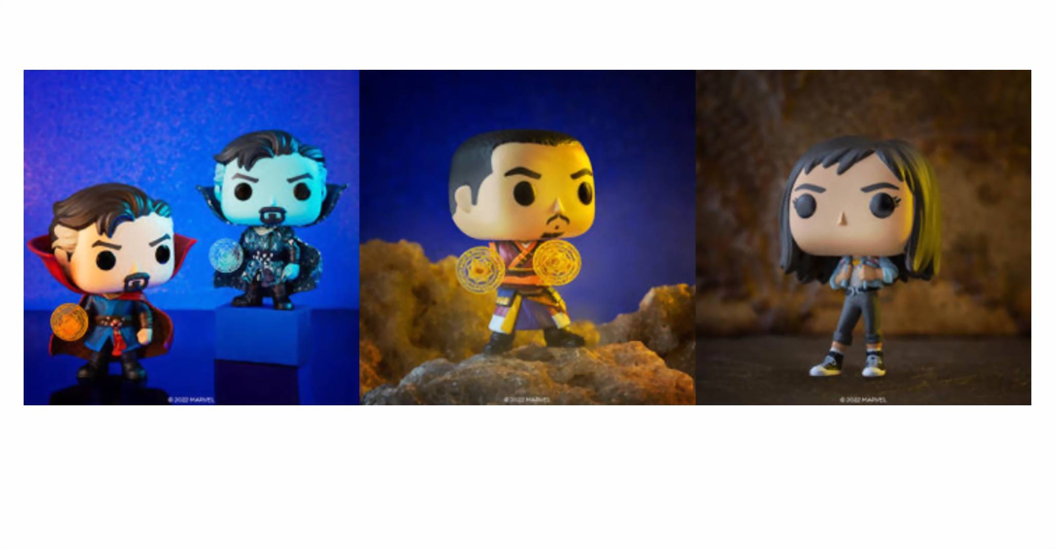 Funko POP! Peronaggi e accessori dal film Doctor Strange nel Multiverso della Follia