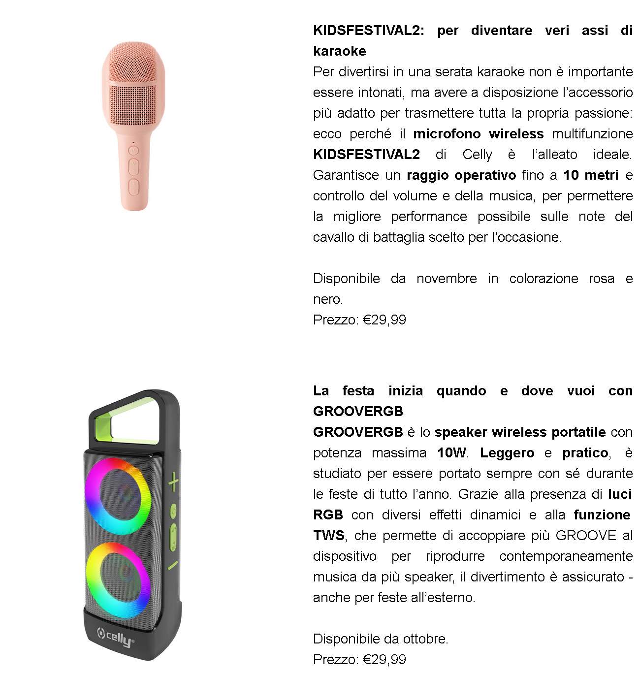 Party Season 2023? Ecco i gadget di Celly