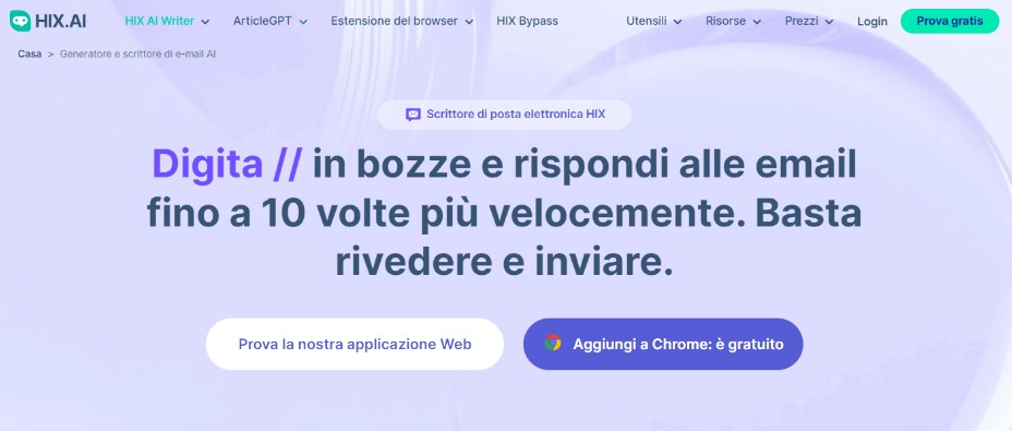potente copilota HIX.AI: Un Potente Copilota di Scrittura AI All-in-one