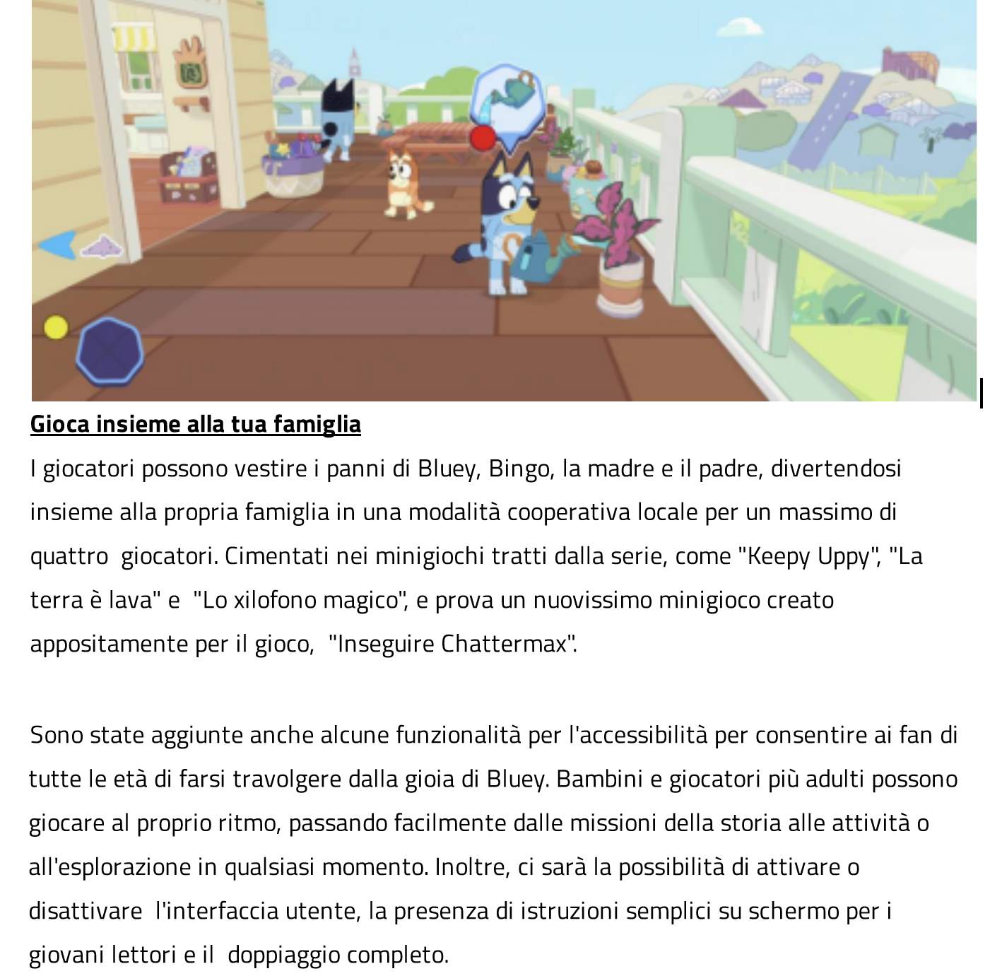BLUEY: IL VIDEOGIOCO ora disponibile
