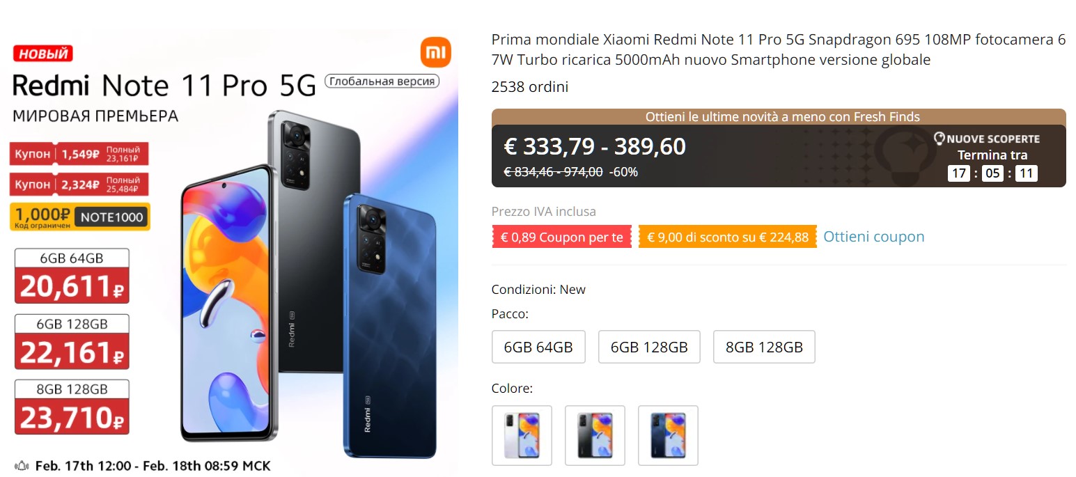 xiaomi redmi Xiaomi Redmi Note 11 Pro 5G : Migliori Smartphone 2022
