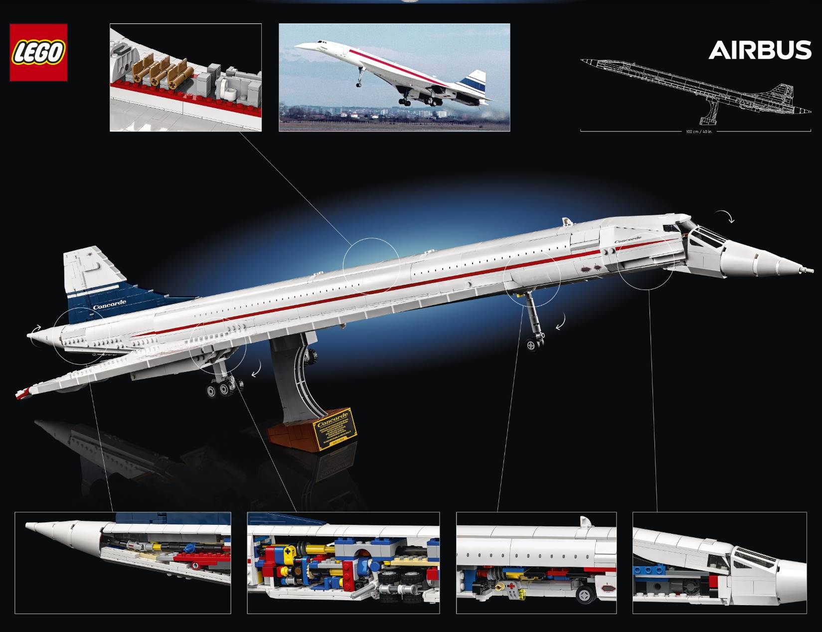 LEGO porta i fan in alta quota con il nuovo set LEGO Concorde