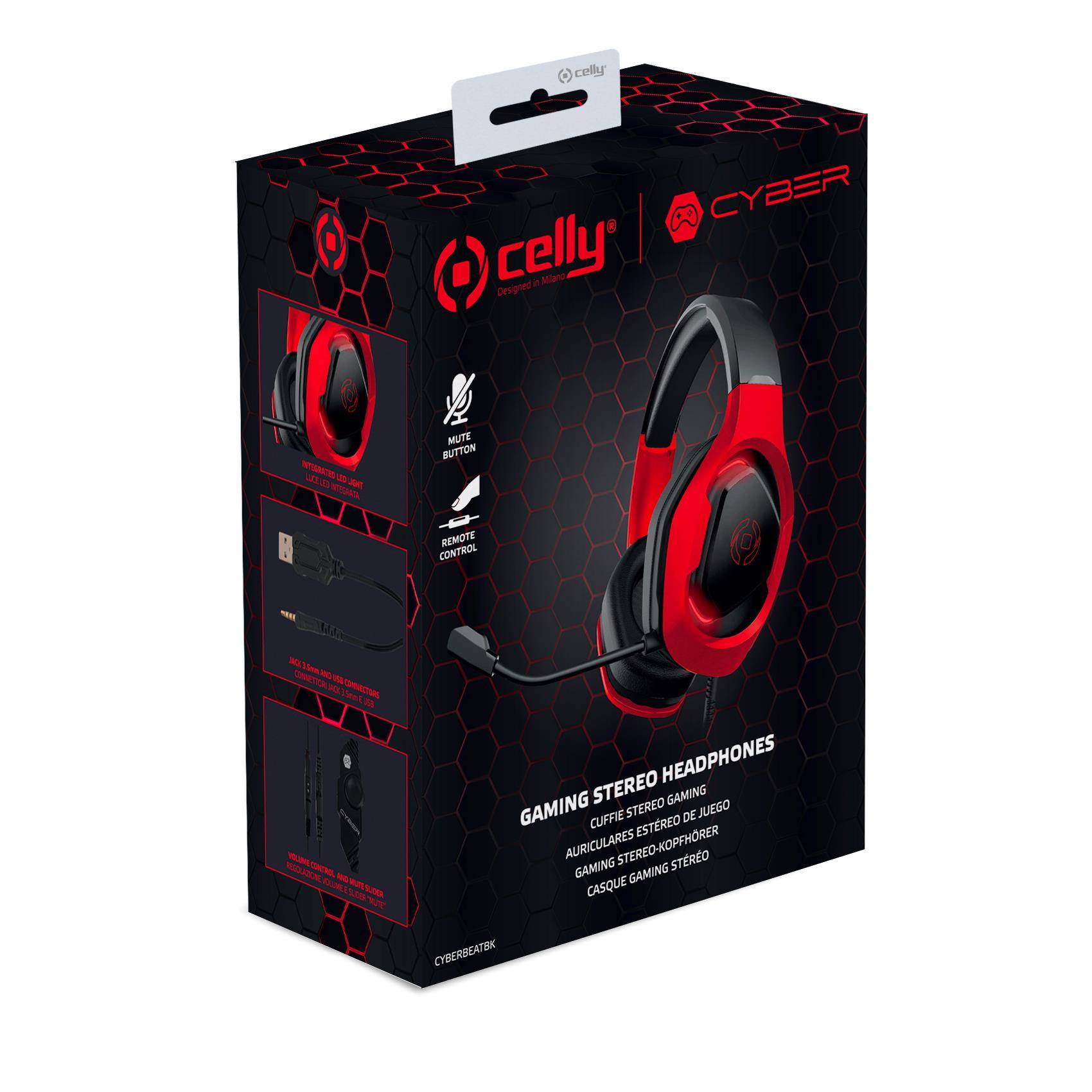 Celly Cyberbeat Wired Gaming Headphones Recensione