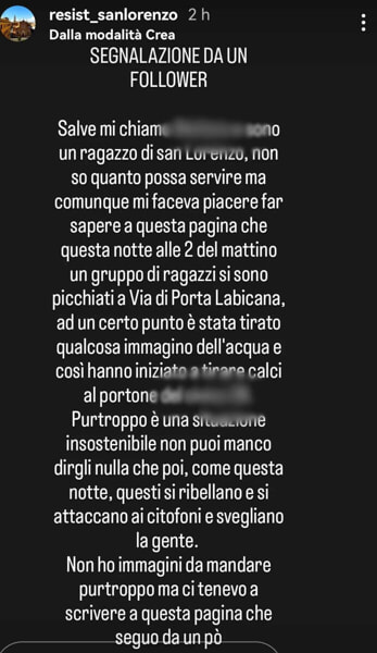 scontro notturno
