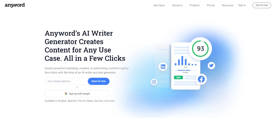 10 migliori strumenti di scrittura AI e generatori di testo AI per migliorare Contenuto