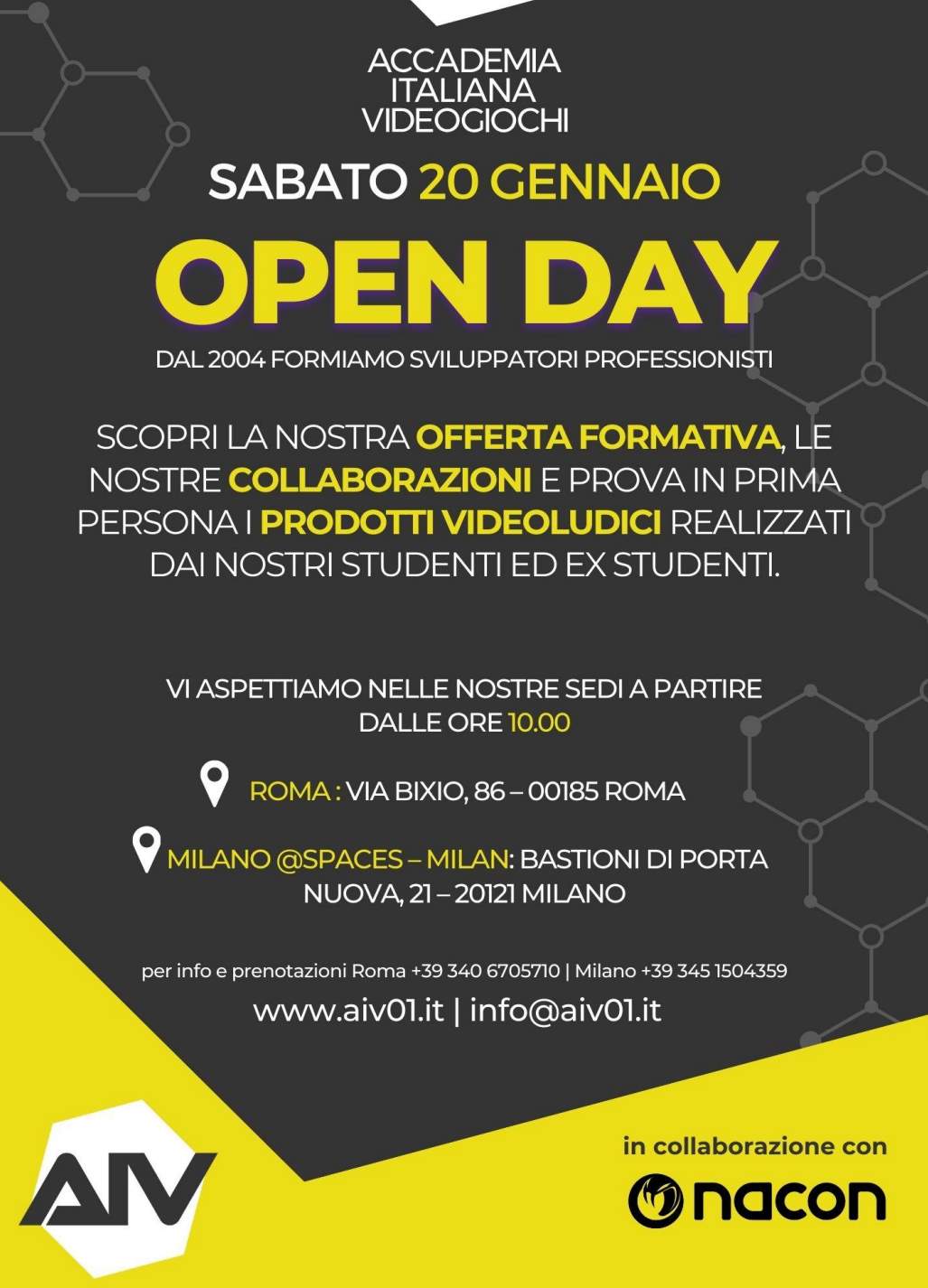 NASCE LA PARTNERSHIP TRA NACON ITALIA E AIV