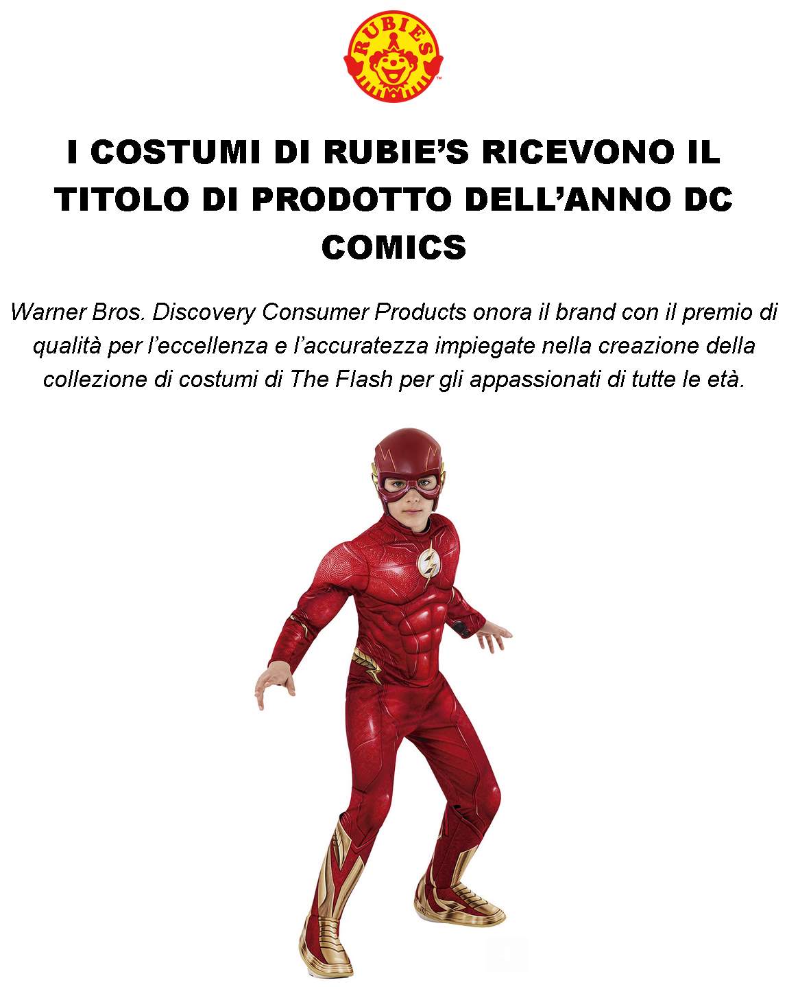 I COSTUMI DI RUBIE’S RICEVONO IL TITOLO DI PRODOTTO DELL’ANNO DC COMICS