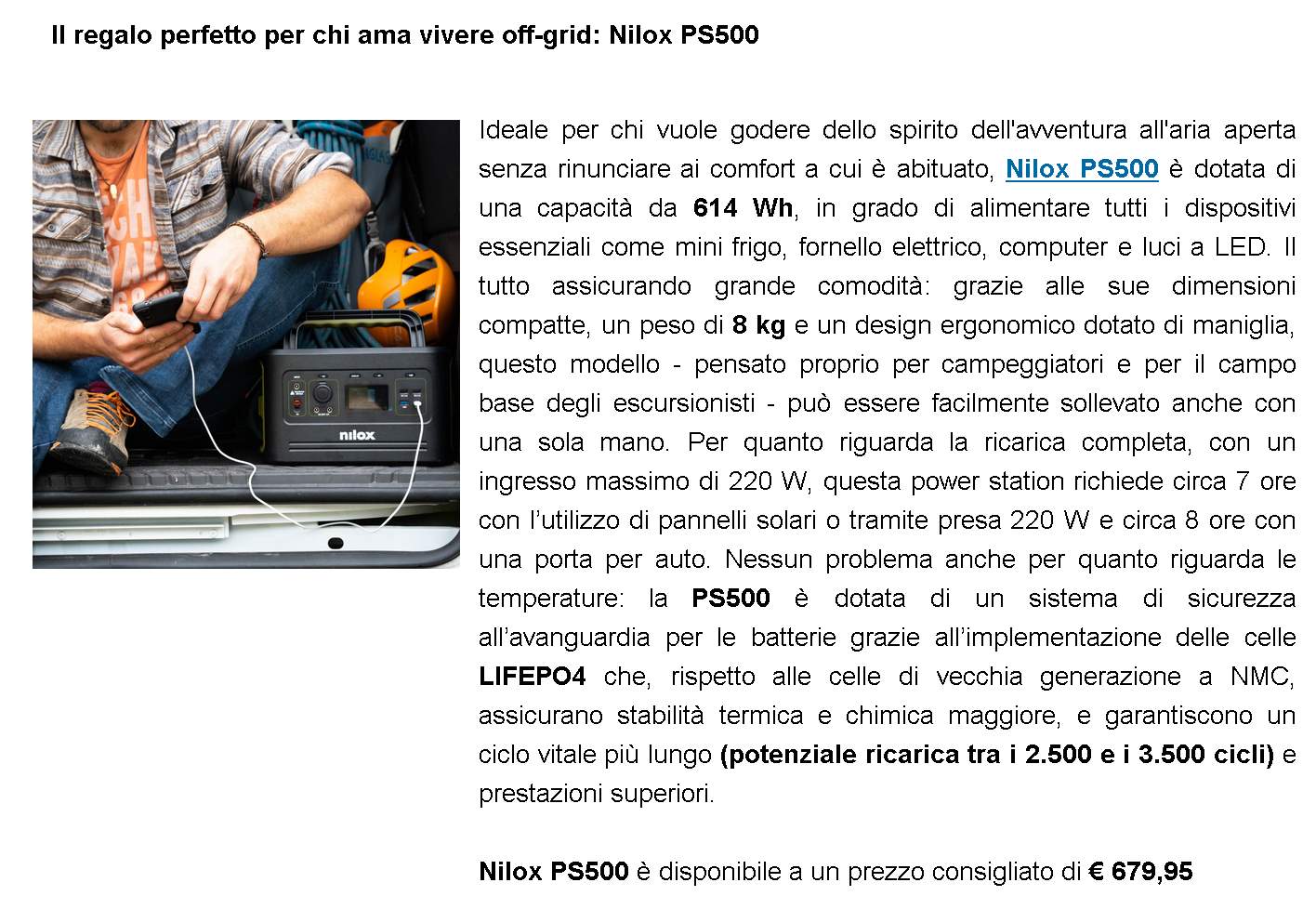 Natale 2023: le proposte di Nilox per regali all’insegna del movimento