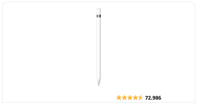 Apple Pencil (Prima Generazione) -24% Sconti e Offerte