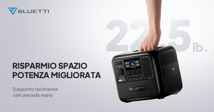 BLUETTI lancia AC70 Power Station per il Black Friday & Cyber Monday Frenzy