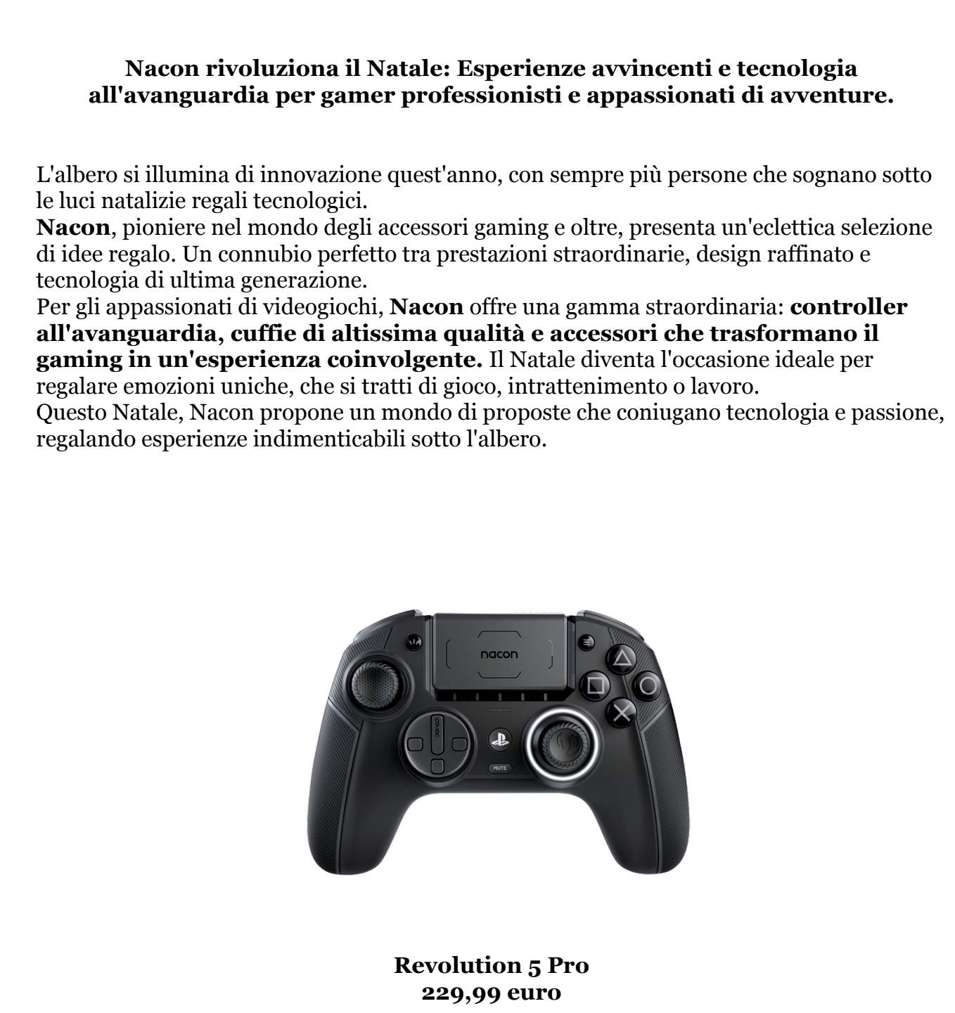 nacon esperienze Nacon - esperienze avvincenti e tecnologia all