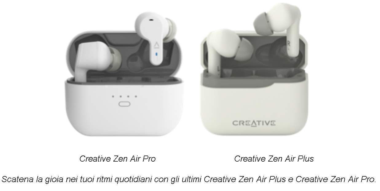 Creative Zen Air Plus e Creative Zen Air Pro: potenza in formato tascabile.