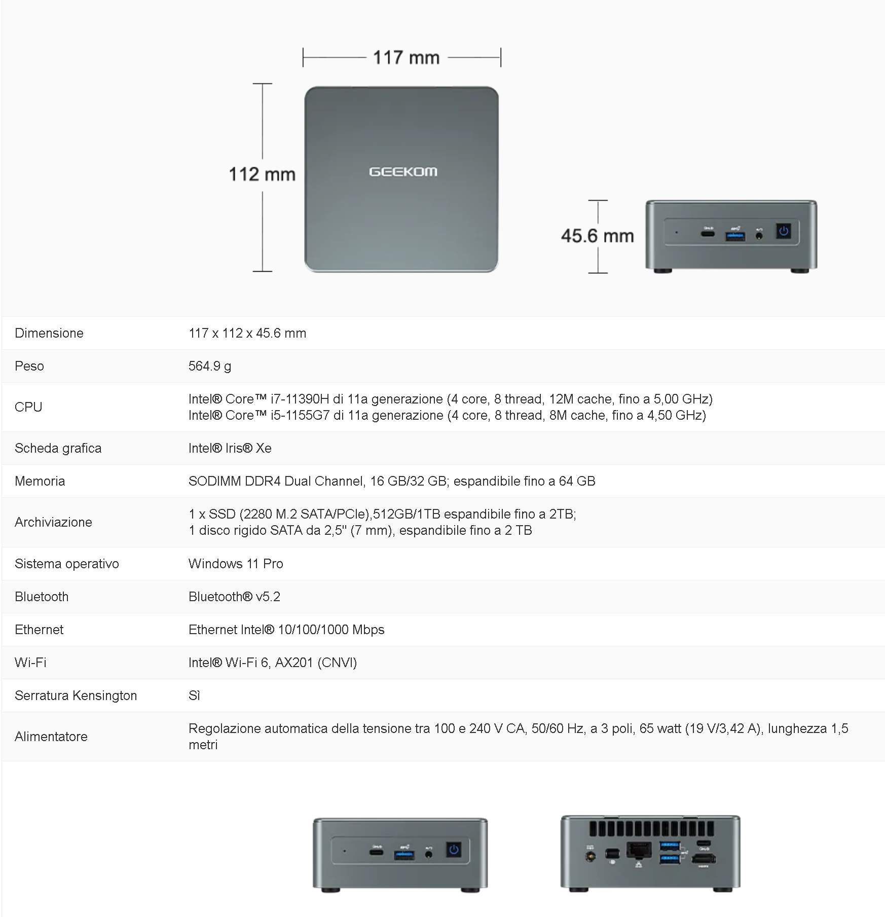 geekom mini GEEKOM Mini PC IT11 in offerta sul sito ufficiale