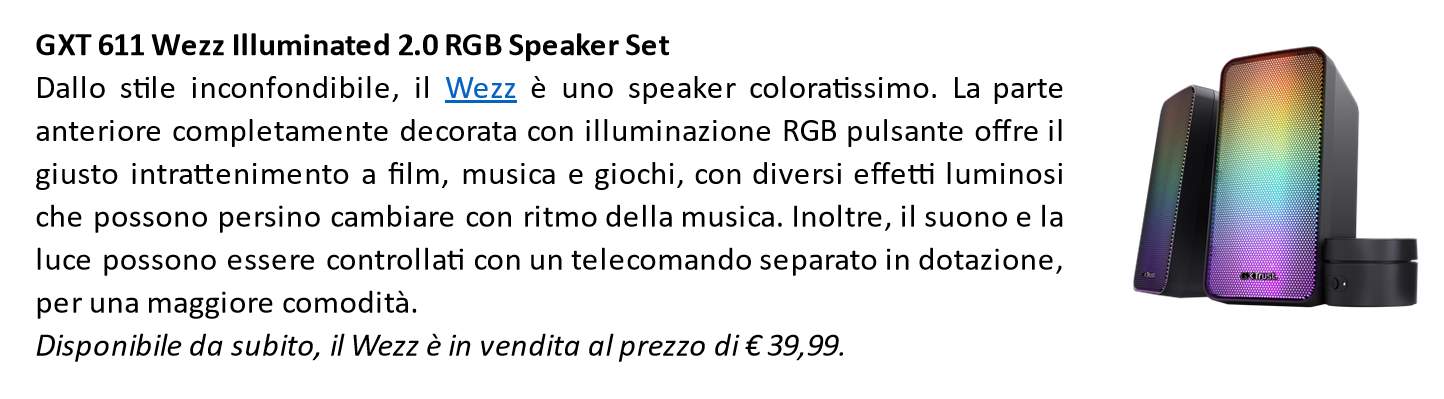 trust presenta Trust presenta la nuova gamma di speaker