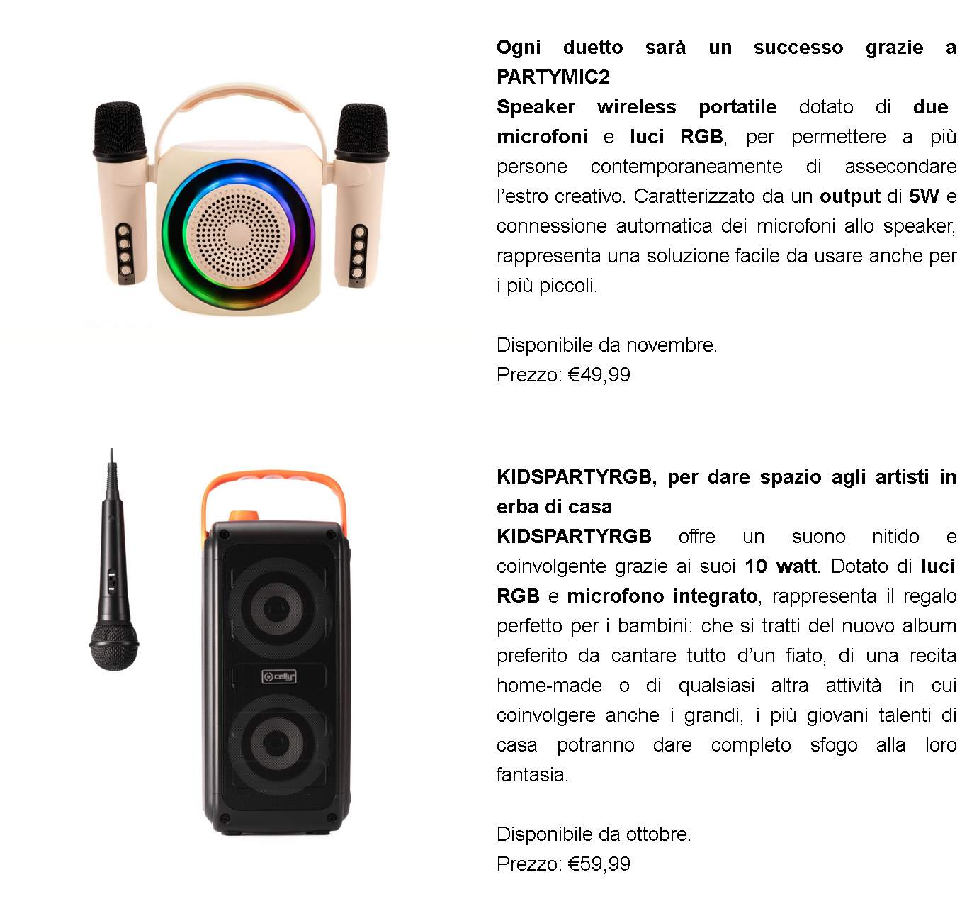 Party Season 2023? Ecco i gadget di Celly