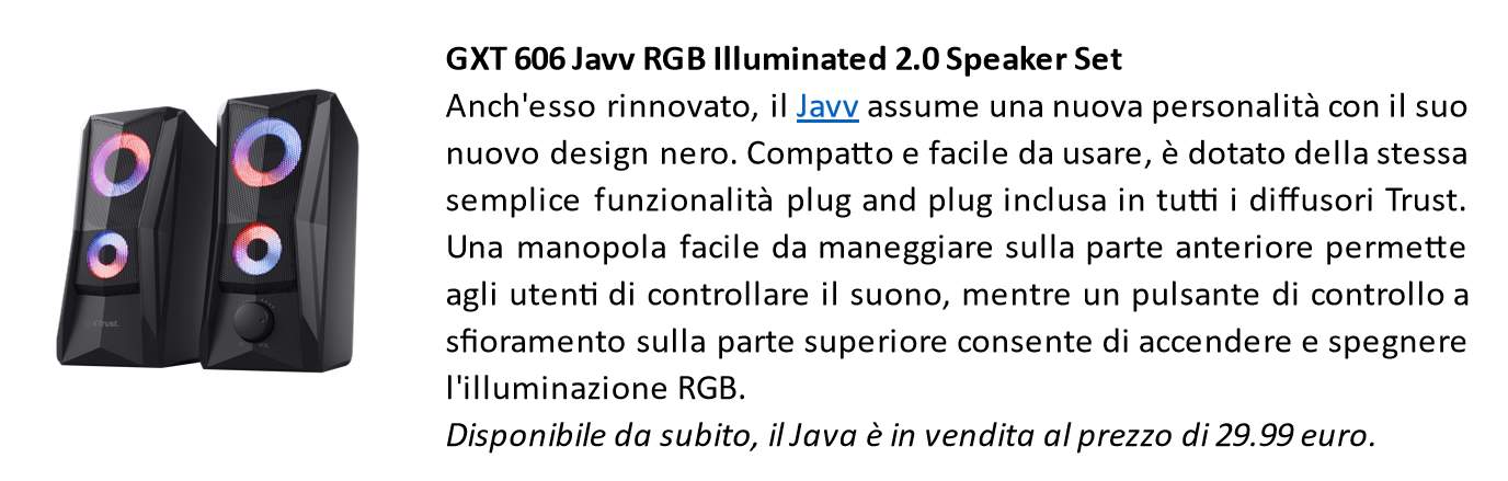 trust presenta Trust presenta la nuova gamma di speaker