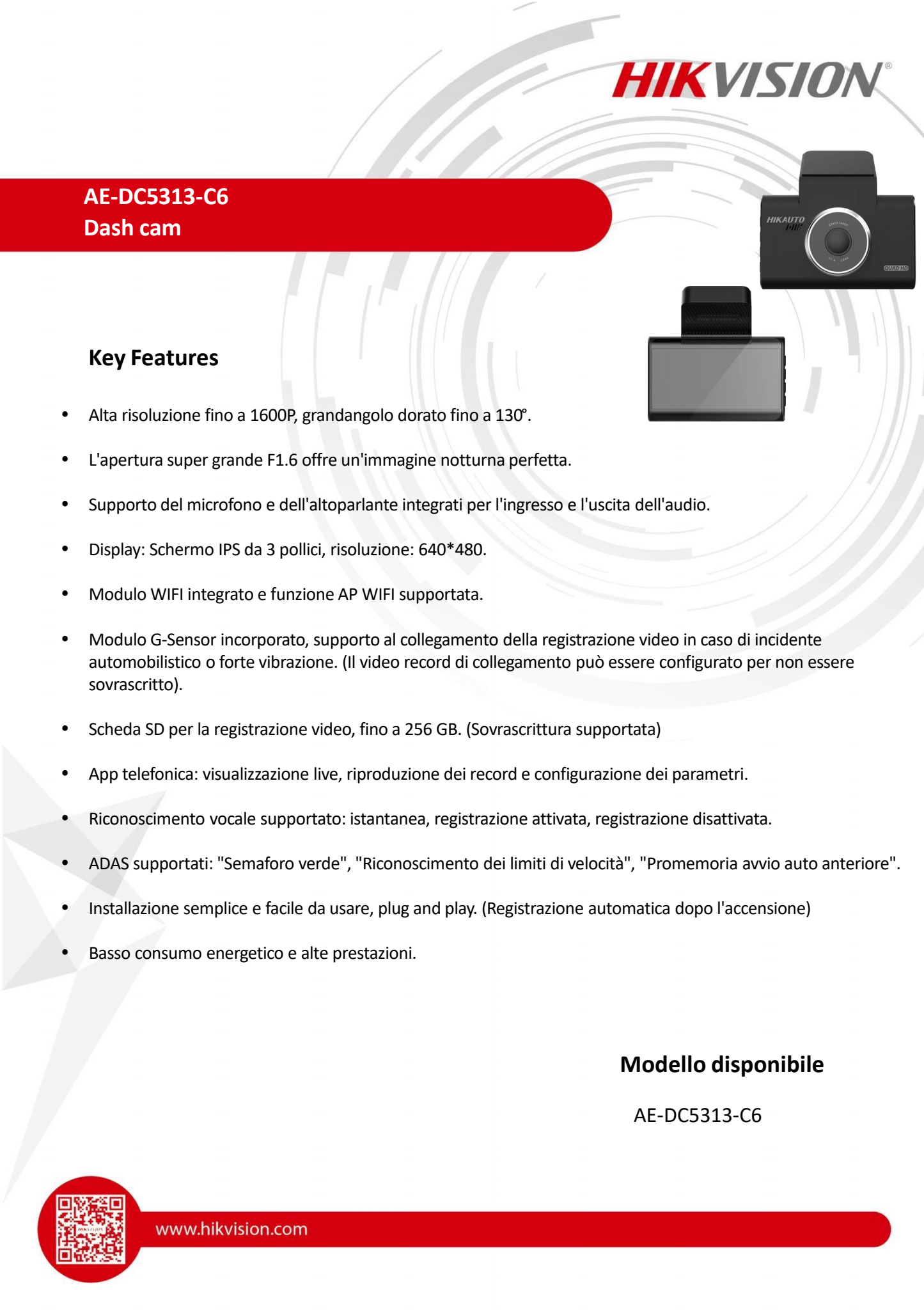 nital distribuisce Nital distribuisce la nuova gamma di dashcam di Hikvision