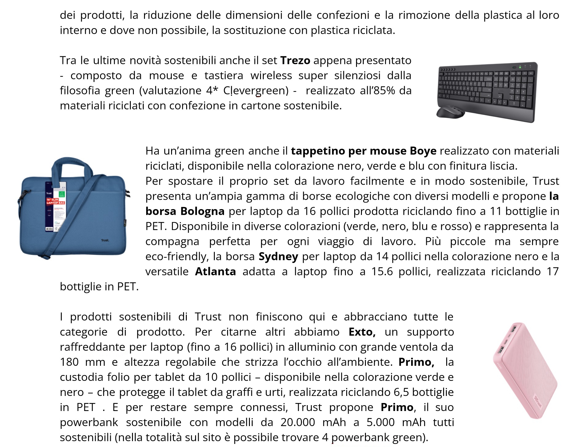 trust presenta Trust presenta IVY+ e la linea sostenibile CleverGreen