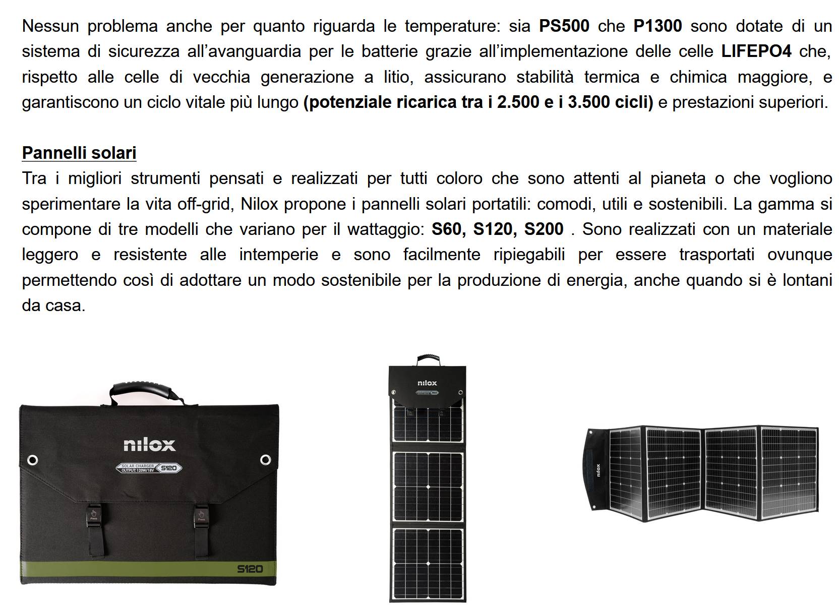 vacanze outdoor Vacanze outdoor? Energia assicurata con le power station e i pannelli solari Nilox