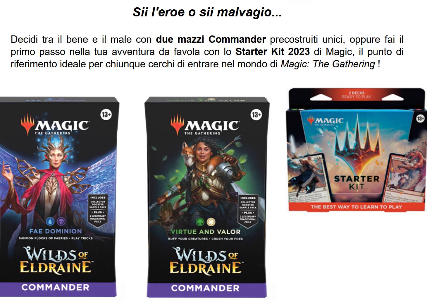 magic gathering Magic: The Gathering Terre Selvagge di Eldraine