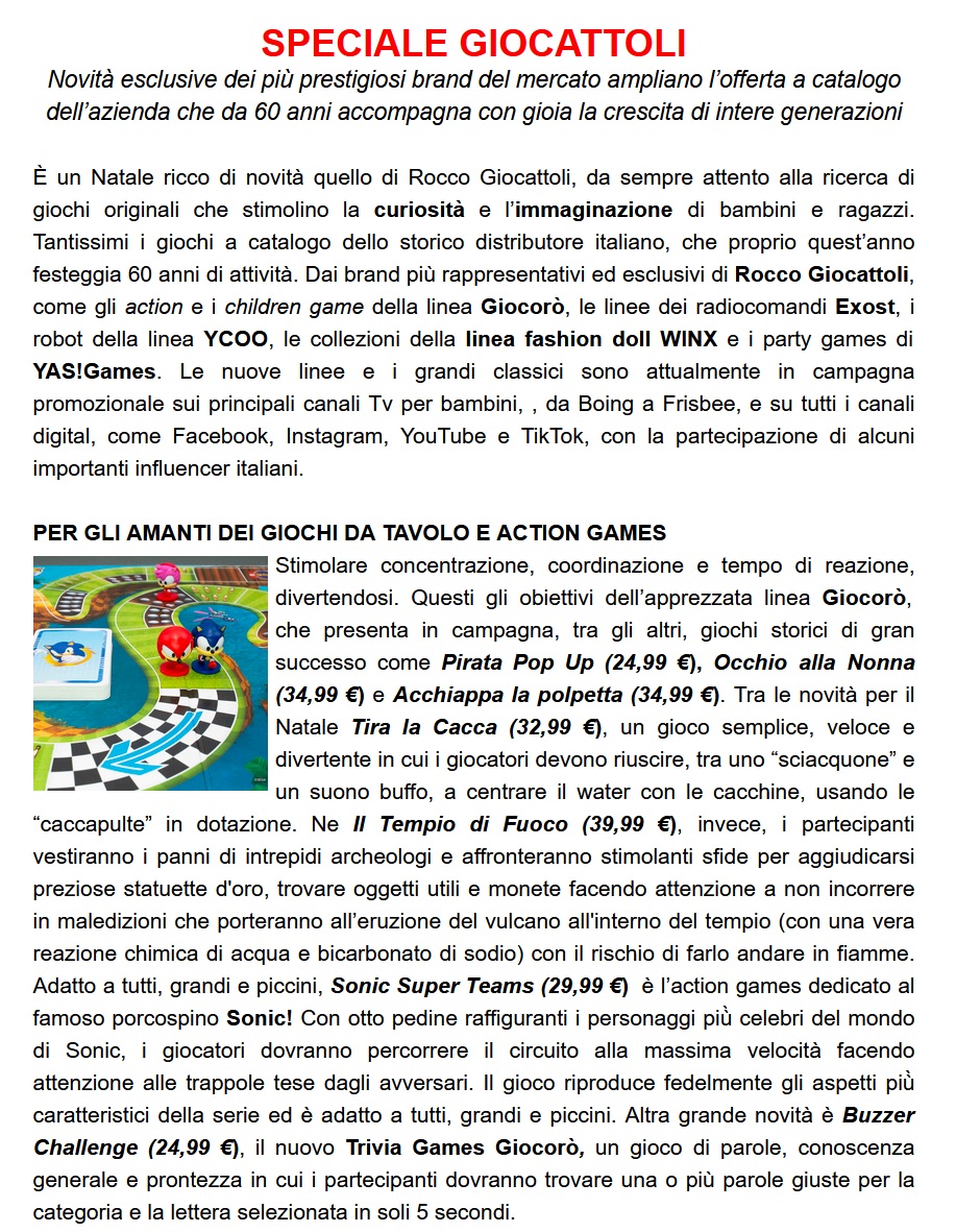 Speciale Natale 2022, idee regalo per tutta la famiglia 