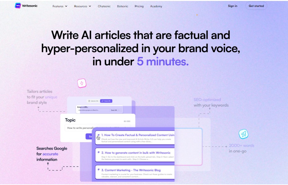 10 migliori strumenti di scrittura AI e generatori di testo AI per migliorare Contenuto