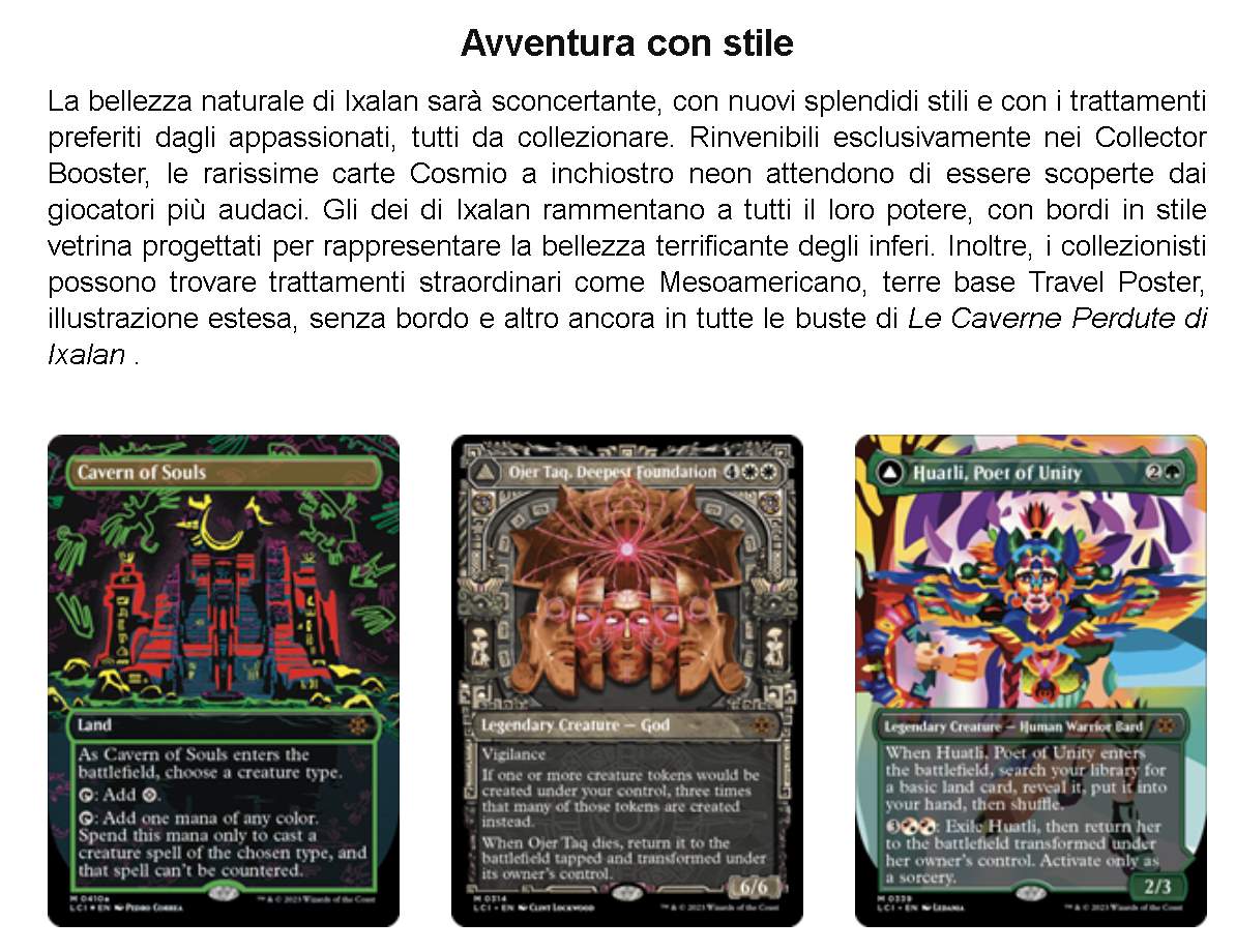 Magic: The Gathering Le Caverne Perdute di Ixalan