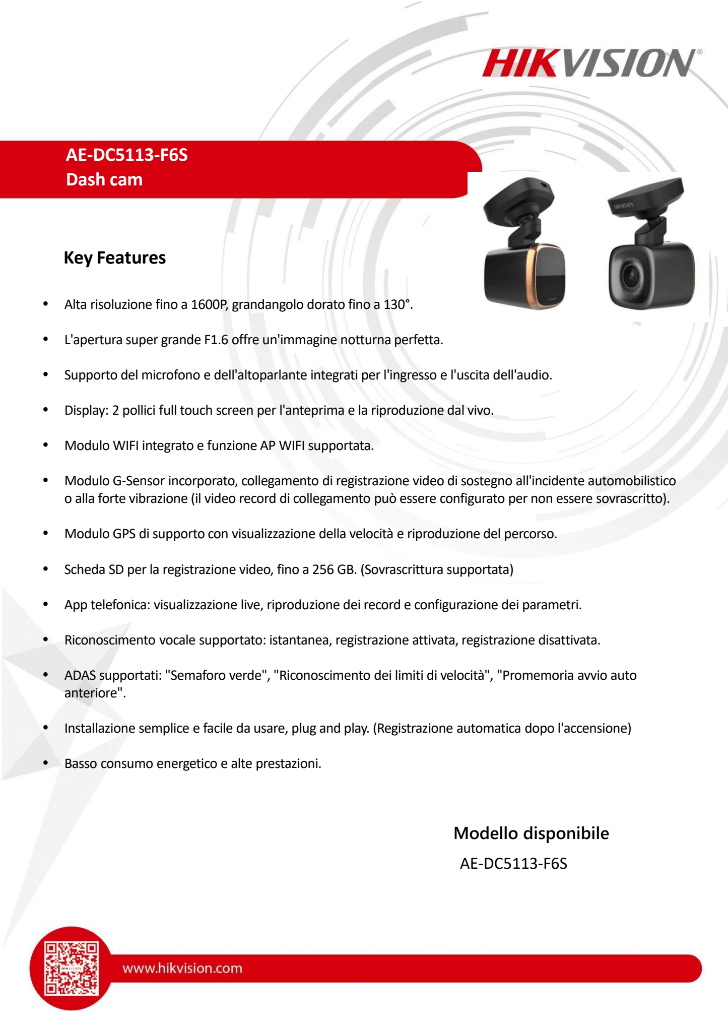nital distribuisce Nital distribuisce la nuova gamma di dashcam di Hikvision