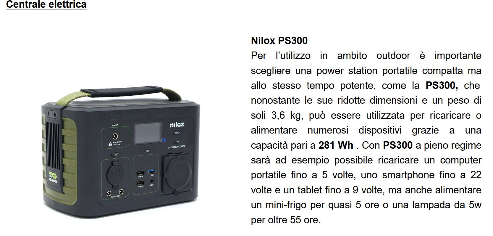 vacanze outdoor Vacanze outdoor? Energia assicurata con le power station e i pannelli solari Nilox