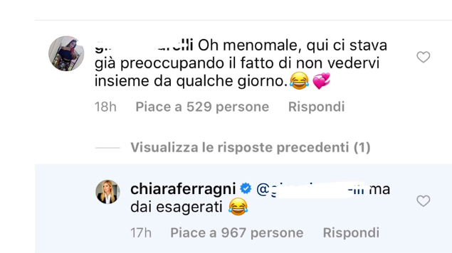 Chiara Ferragni e Fedez Chiara Ferragni e Fedez