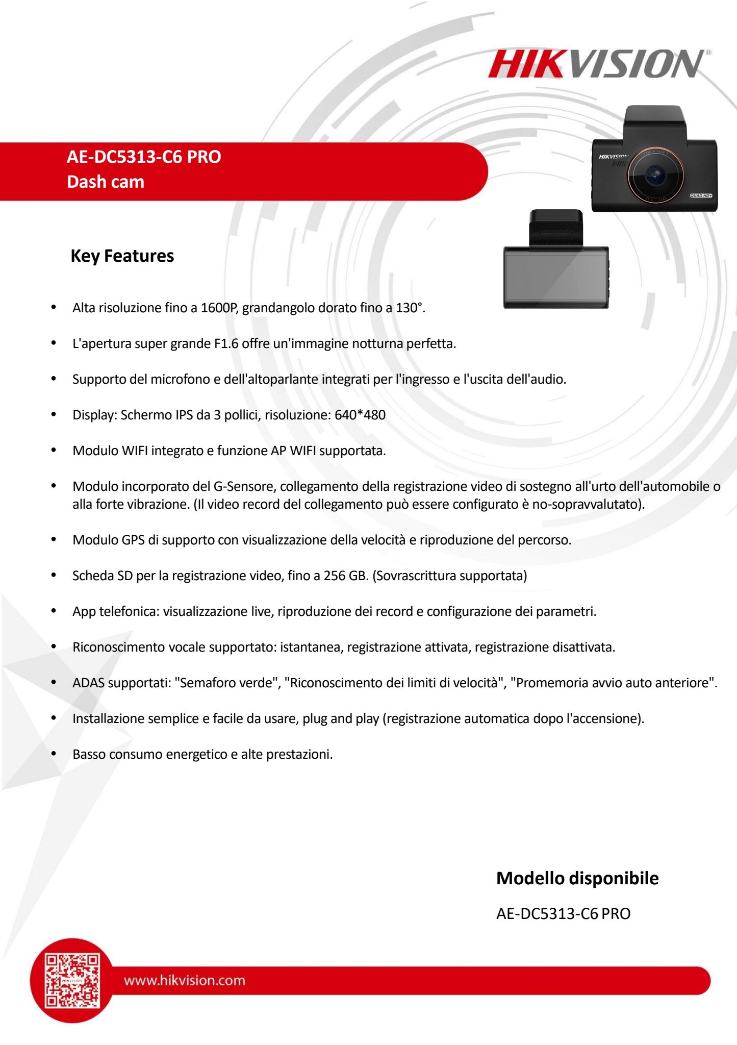 nital distribuisce Nital distribuisce la nuova gamma di dashcam di Hikvision